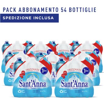 Acqua Sant'Anna Naturale 1,0L pack abbonamento 54 bottiglie