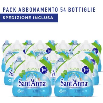 Acqua Sant'Anna Naturale 1,0L Pack 54 bottiglie