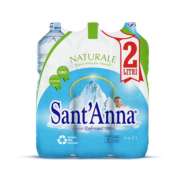 Acqua Sant'Anna 2 Litri confezione naturale
