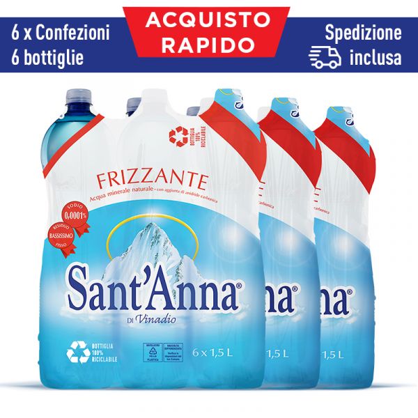 Acqua Sant'Anna Frizzante Pacchetto Acquisto Rapido