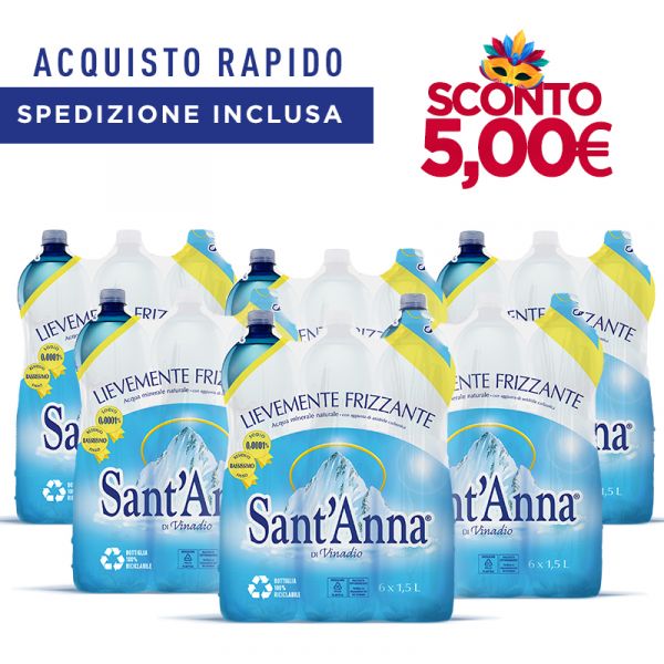 Acqua Sant'Anna Lievemente Frizzante Pacchetto Acquisto Rapido