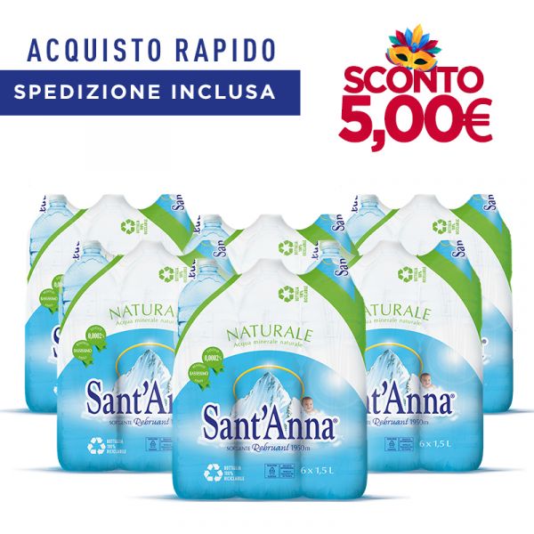 Acquisto rapido Acqua Sant'Anna Naturale 1,5L