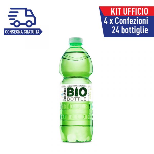 Kit ufficio Acqua Sant'Anna 0,5L Bio Bottle