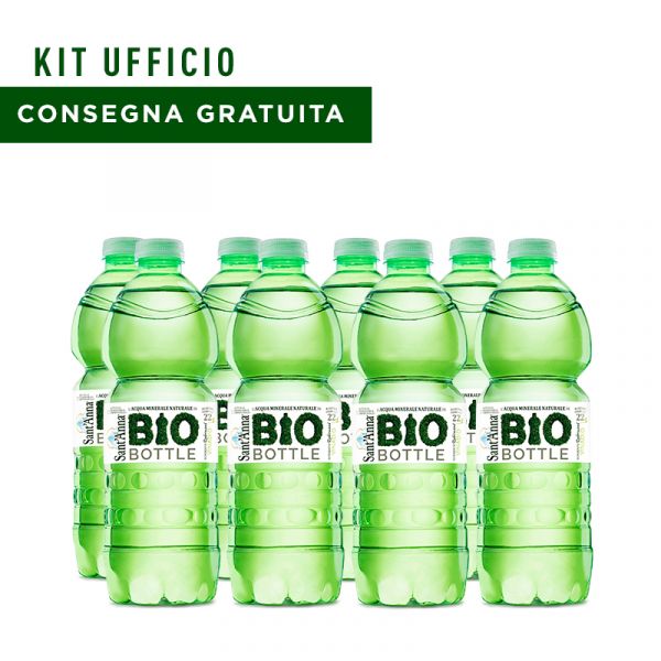 Kit ufficio Acqua Sant'Anna 0,5L Bio Bottle