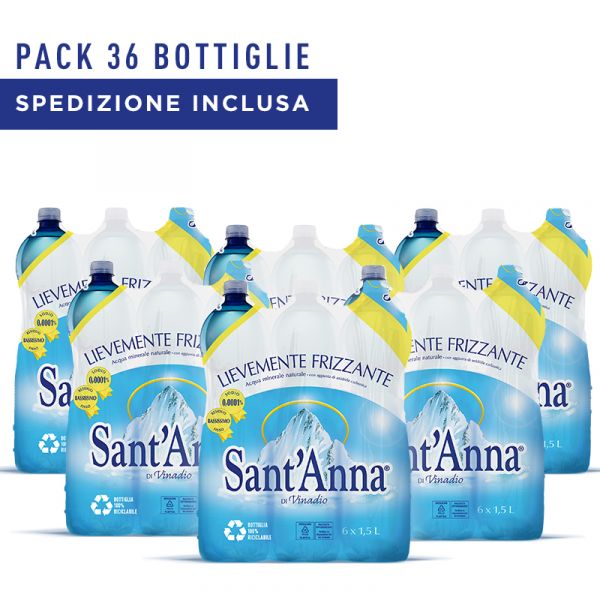 Acqua Sant'Anna Pack Lievemente frizzante 1,5L
