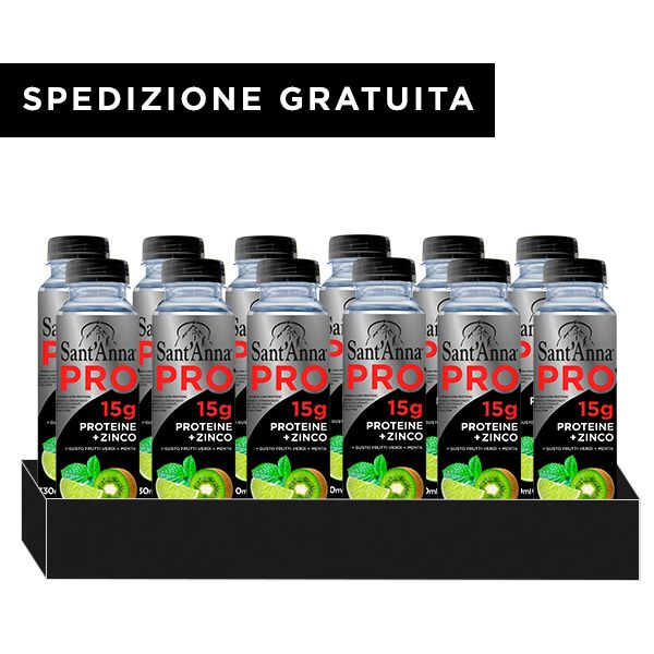 Acqua Sant'Anna Pro Frutti Verdi fardello da 12 proteine e zinco in spedizione gratuita