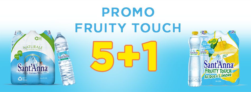 Banner promo Fruity Touch 5+1