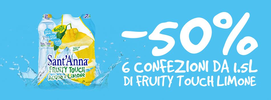 Fruity Touch speciale sconto 50% banner