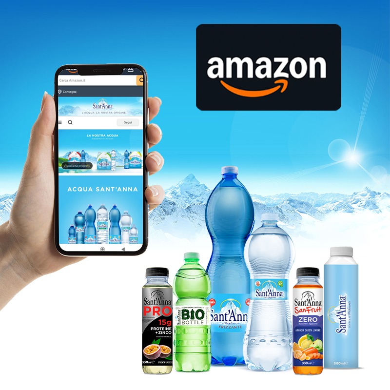 Acquista Acqua Sant'Anna su Amazon
