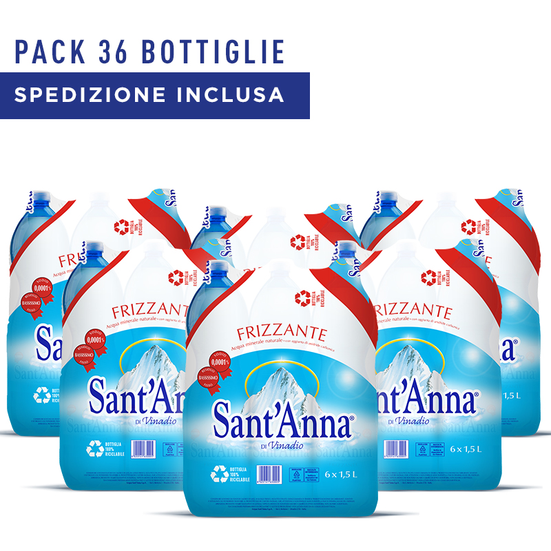 Pack Frizzante 1,5L Acqua Sant'Anna